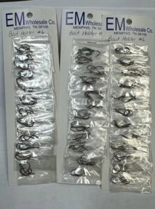 Ganchos de bronce con soporte para cebo talla 6 ~ CANTIDAD ~ 144 - Imagen 1 de 6