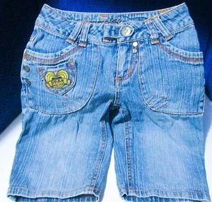 Disney Hannah Montana Denim Bermuda Shorts Girls Size 7 GUC - Picture 1 of 15