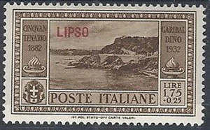 1932 ÄGÄIS LIPSO GARIBALDI 1,75 LIRE MH * - RR10906 - Bild 1 von 1