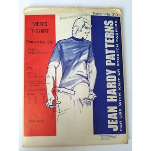 T-shirt uomo vintage Jean Hardy 310 anni 70 modello cucito collo scoop taglia S M L XL NON TAGLIATA - Foto 1 di 4