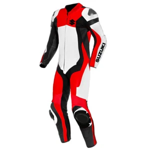 Suzuki Hommes Armure Courses Protecteur Motard Sport Cuir Combinaisons de moto - Bild 1 von 3