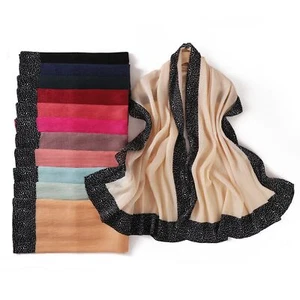 Mujeres Musulmanas Hiyab Largo Envolvente Bufanda Gorro Arruga Cabeza Cubierta Chal Pañuelo - Imagen 1 de 34