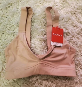 Reggiseno Spanx sfoderato nuovo con etichetta colore rosa vintage taglia XS - Foto 1 di 7