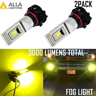 Alla Lighting 2504 12-LED Fog Light Driving Bulb Replacement Lamp Golden Yellow  - Image 1 of 4