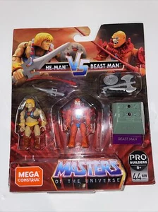 Mega Construx MOTU Masters of the Universe Series He-Man vs Beast Man 44 pc Set - Picture 1 of 8