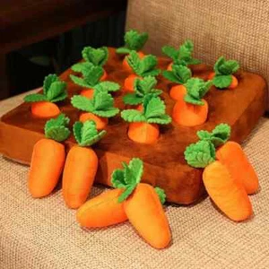 Dog Carrot Game Plush Toy Educational Dog Brain Training Puzzle - Picture 1 of 9