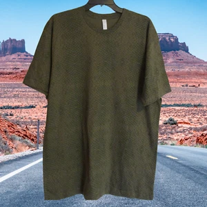 MENS REPTILE PRINT T-SHIRT - BLACK & GREEN XL NEW - Picture 1 of 1