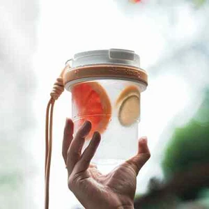 Water Bottle Iced Coffee Tea Infuser Leak-Proof Travel Mug Drinkware 530ml - Picture 1 of 27