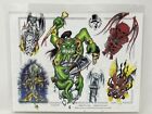 Vintage Art Tattoo Flash Sheet Gentleman Jim's Flash, Orcs And Demons