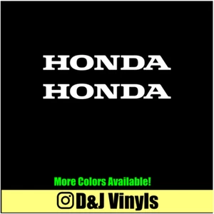 2x HONDA Vinyl Decal Sticker JDM Motorcycle Civic Racing - Picture 1 of 5