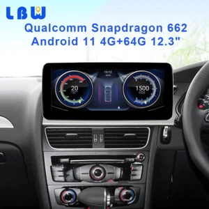 Navi Player For Audi A4 A4L A5 2009-16 RHD 12.3" Android 11 4+64GB Car GPS Radio - Imagen 1 de 12