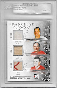 Leaf Gordie Howe, Ted Lindsay, Sid Abel Franchise Legacy Detroit Red Wings 6/15 - Picture 1 of 2