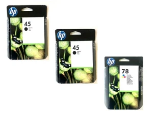 3 x Original Tinte HP Deskjet 930c 950c 959c 970cxi 990c / 45 + 78 Cartridges - Bild 1 von 1