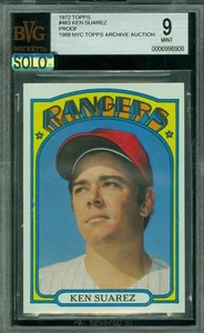 1972 TOPPS LOA # 483 KEN SUAREZ PROOF BGS 9 MAC SOLO FINEST GRADE $350 CARD * - Picture 1 of 8