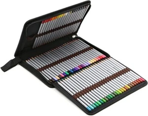BTSKY® Portable Canvas Zippered Colored Pencil Case-Super Large Capacity 72 Slo - Picture 1 of 6