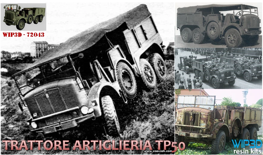 Trattore Dovunque TP 50, modello in resina. Scala 1/72 – N° rif. 72043  WIP3D - Immagine 1 di 4