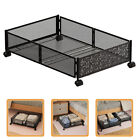  Under Bed Storage Container with Wheels - Foldable Metal Organizer for-IQ