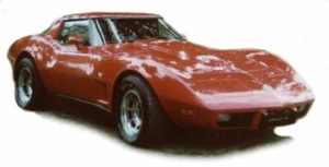 Address Labels - Cars -78 Corvette - Maroon - Picture 1 of 1