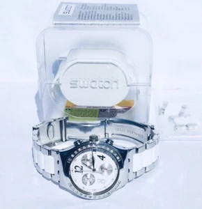 SWATCH Irony Chrono DREAMWHITE YCS511G, mit neuer Batterie + OVP - Bild 1 von 5
