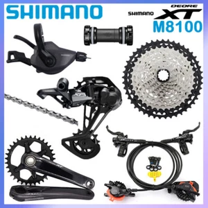 Shimano Deore XT M8100 Hydraulic Brake Group MTB Bike Groupset 12 Speed 10-51T - Picture 1 of 12