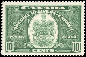 Canada Stamp - E - Special Delivery #E7 - Confederation Issue (1939) 10¢ (GRA... - Picture 1 of 1