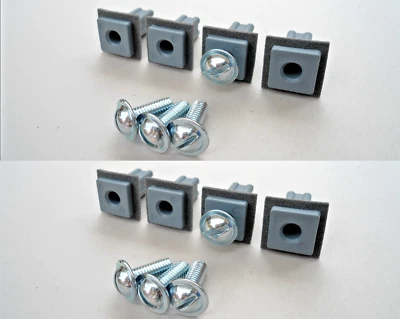 8 TUERCAS DE MONTAJE DE PLACA DE LICENCIA + TORNILLOS! PARA FORD MUSTANG EXPLORER EDGE MKX ETC Foto 1 de 4