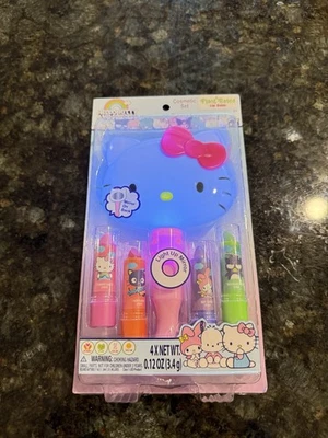 🌈 Hello Kitty & Friends 化妆品套装-植物性润唇膏 + 亮面镜 🎀 — 第 1/3 张图片