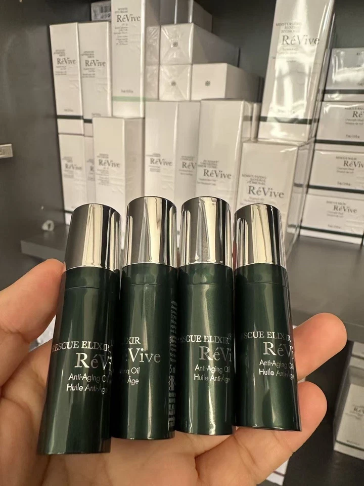 4 x ReVive Rescue Elixir Anti-Aging Oil 0.17oz / 5ml Each Total 20ml New - Image 1 of 1