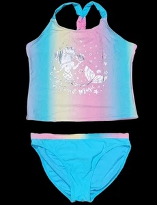 Wonder Nation 2PC Tankini Swimsuit Girls Size 10-12 Mermaid Magic Beach Poolside - Picture 1 of 10