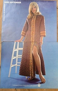 1967 Miss September Springmaid fabric Blonde Leg Lingerie Vintage ad - Picture 1 of 1