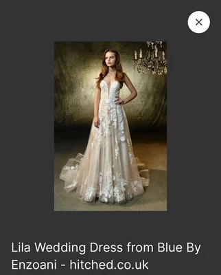 Blue By Enzoani Lili Wedding Dress Size 2 - Image 1 of 4