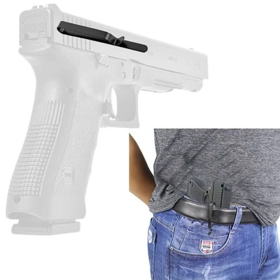 Tactical Gun Clip for Semi-Automatic Handguns Low Profile Slim Concealed Carry - Image 1 of 4