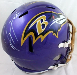 Von Ray Lewis signierter Baltimore Ravens F/S Flash Speed Helm - Beckett W Hologramm - Bild 1 von 12