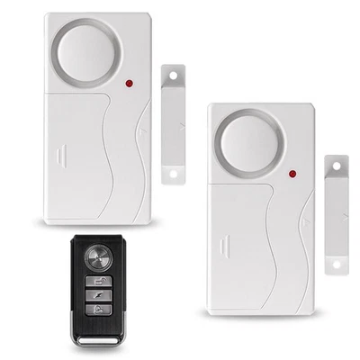 White Simple Department Security Window 2 Alarm Sensitive Trigger Strong Signal - Image 1 of 4