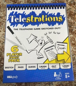 Telestrations The Telephone Game Sketched Out Family Pack Game Brand New Sealed - Picture 1 of 3
