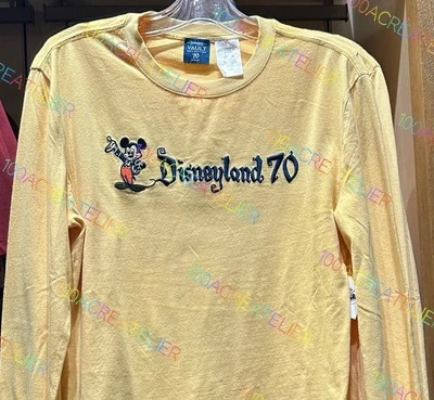Disneyland Resort 70th Anniversary Yellow Long Sleeve Shirt New 2025 *All Sizes* - Image 1 of 2