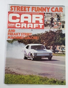 Car Craft Nov 1970 Magazine Street Funny Car Freaky Machines - Imagen 1 de 8