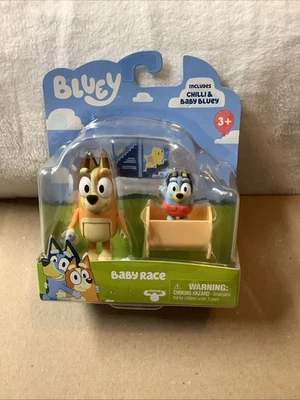 Bluey Baby Race Chilli & Baby Bluey pacote com 2 na mão!! Novo estoque antigo - Imagem 1 de 4