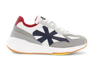 Sneakers John Richmond 22224 BI BL in white nylon - Men's Shoes - Picture 1 of 5