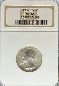 1937 Washington Quarter MS66 NGC (#PA1600427009) - Picture 1 of 2