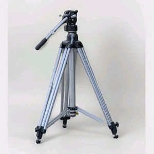 Manfrotto / Bogen 3046 treppiede con testa video fluida 3063 - Foto 1 di 14