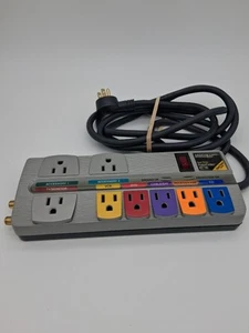 Monster Power HT800 Surge Protector 8-Outlet AV PowerCenter w/ Coax Filter - Picture 1 of 3