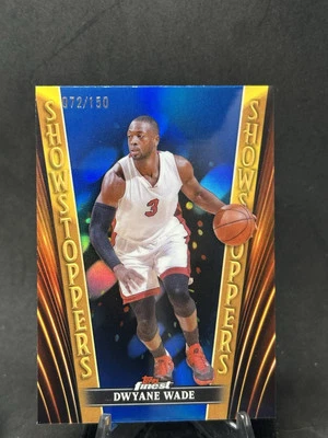 2023-24 Topps Finest Dwyane Wade Showstoppers Blue Refractor /150 - Image 1 of 2