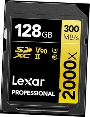  Professional 2000x SD Card, UHS-II, C10, U3, V90, Full HD, 8K, Up To 128GB - Image 1 of 4