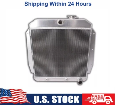 3ROWS Aluminum Radiator For 1955 1956 1957 1958 1959 Chevrolet Truck GMC 100/150 Foto 1 de 4