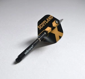 WINMAU SCOZIA ST ANDREW'S CROSS DART VOLI E PINZA UNICORNO 3 STELI NERI - Foto 1 di 1
