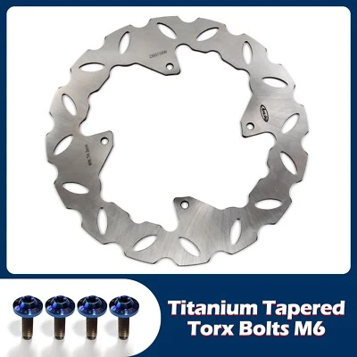 Rotor de disco de freno delantero + tornillos de montaje para Honda CR250E CR250R 1992-1994 Foto 1 de 4