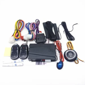 PKE Car Keyless Entry Engine Start Alarm System Push Button Remote Starter Stop - Picture 1 of 16