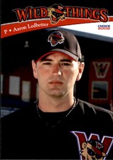 2008 Washington Wild Things Choice #15 Aaron Ledbetter Fort Smith Arkansas Card