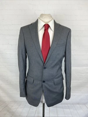 Calvin Klein мужской серый твердый полиэстер смесь блейзер 37R $495 - Изображение 1 из 4